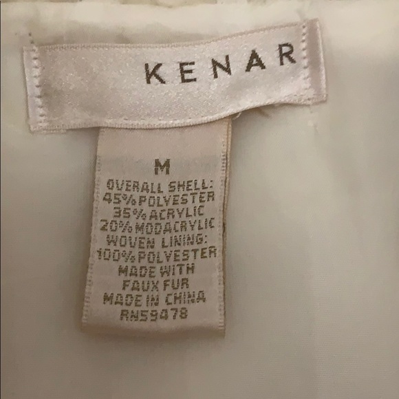 White faux fur vest - Picture 2 of 3